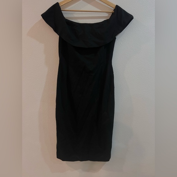 Aritzia Ruslan off the shoulder black dress - Picture 5 of 8
